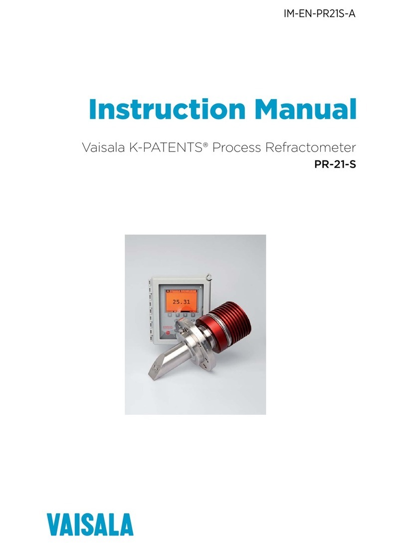 Vaisala K-PATENTS PR-21-S User manual
