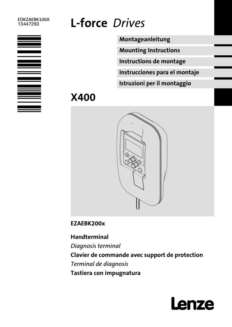 Lenze L-force X400 Mounting instructions