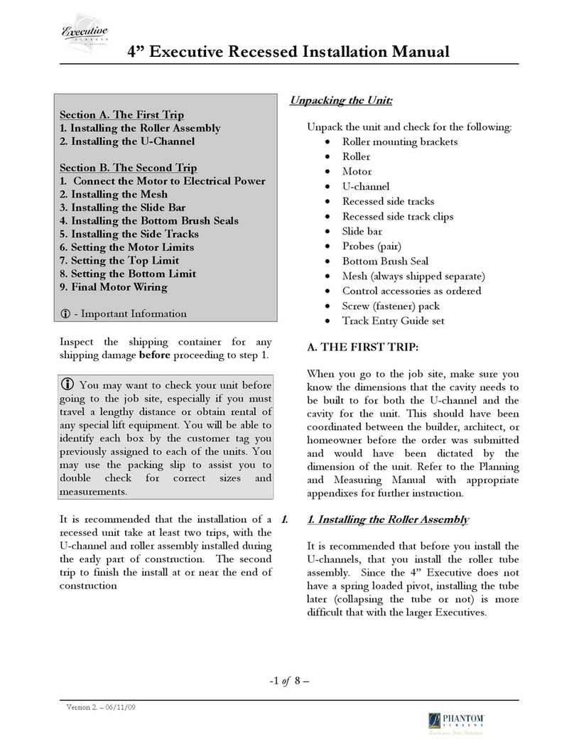 Phantom Executive 4" Recessed Installation Manual