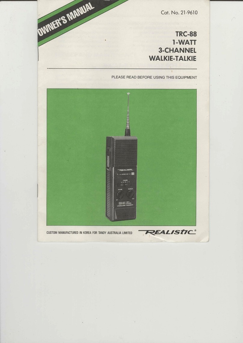 Tandy Realistic TRC-88 User manual