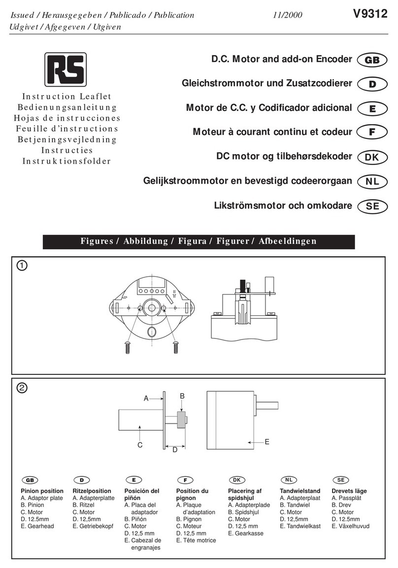 RS V9312 Instruction leaflet