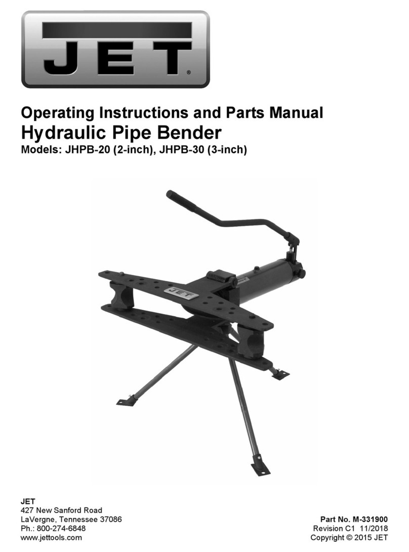 Jet JHPB-20 Operating instructions and parts manual