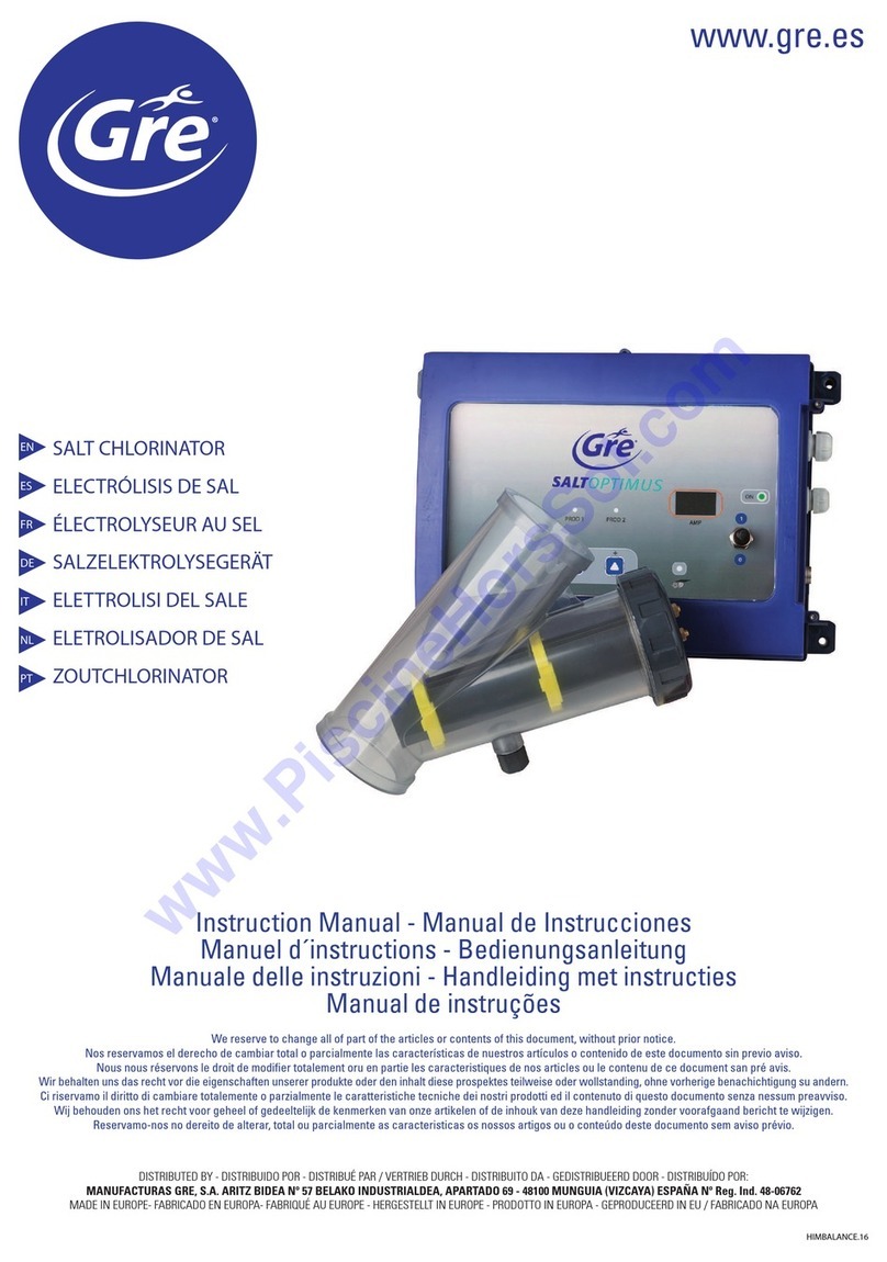 GRE SALT OPTIMUS E4 instruction manual
