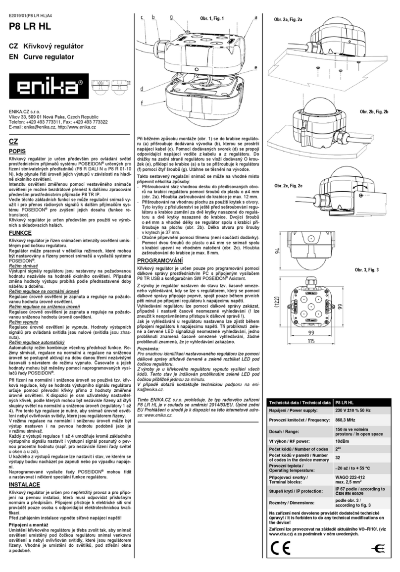 enika P8 LR HL User manual