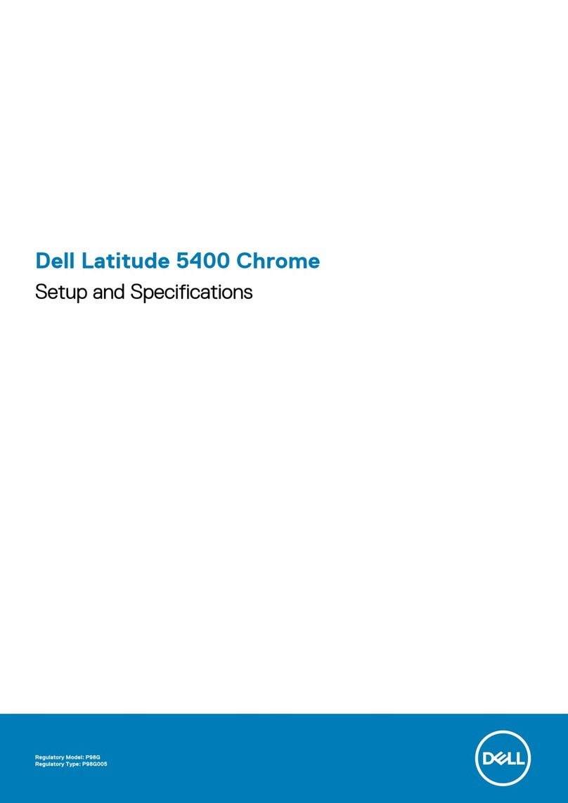 Dell Latitude 5400 Chrome Operation and maintenance manual