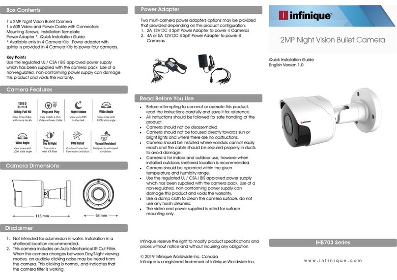 Infinique IHB703 Series Quick installation guide