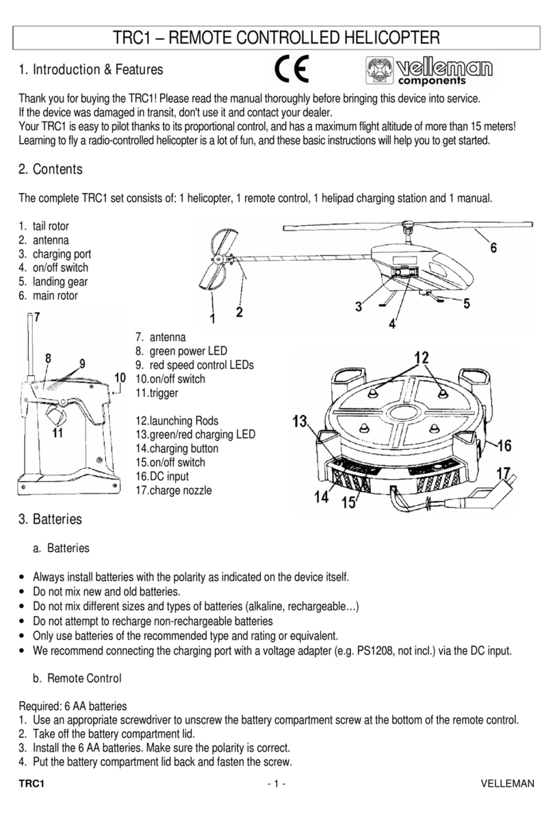 Velleman TRC1 User manual Velleman TRC1 User manual
