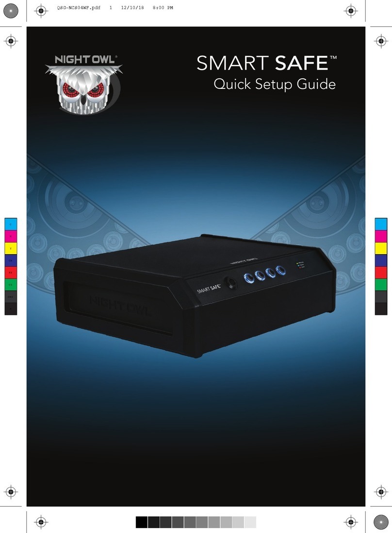 Night Owl Smart Safe NCS-03WFB Quick setup guide
