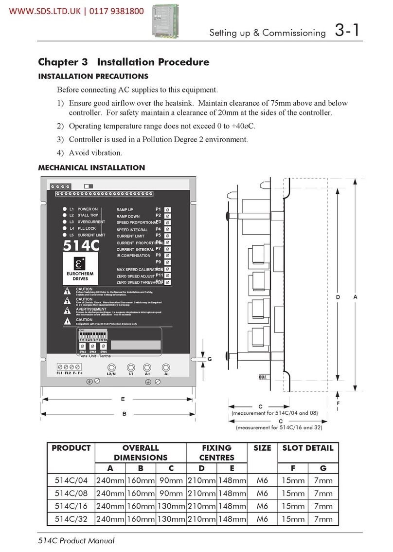 Eurotherm Drives 514C Series Setting up & Commissioning