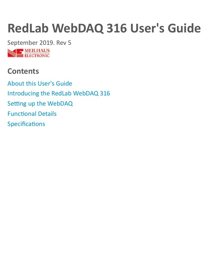 Meilhaus Electronic RedLab WebDAQ 316 user guide