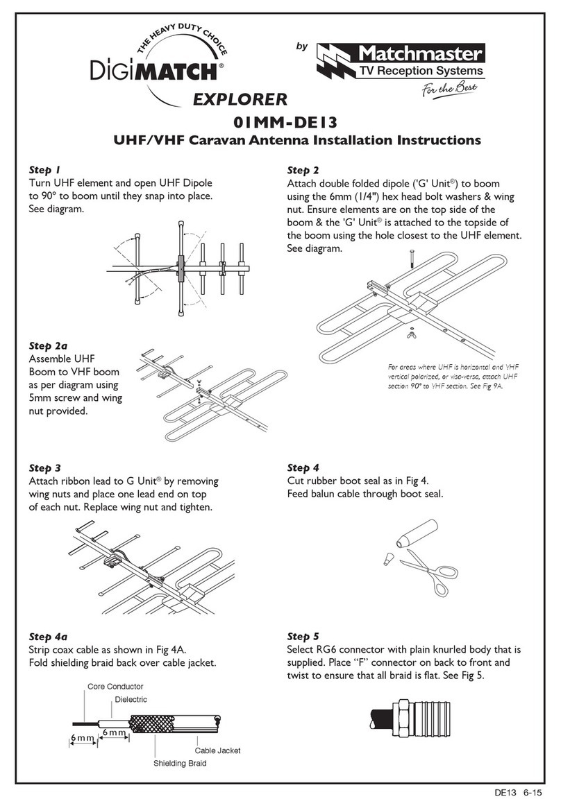 Matchmaster DIGIMATCH 01MM-DE13 installation instructions