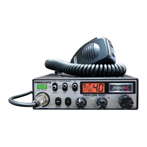 PRESIDENT Taylor FCC User manual