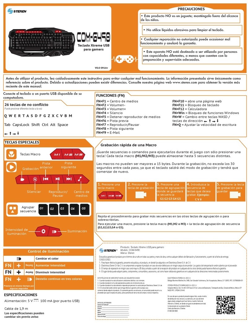 Steren COM-6490 User manual