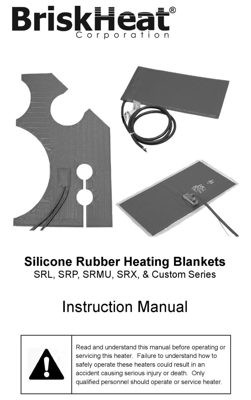 BriskHeat Custom Series instruction manual
