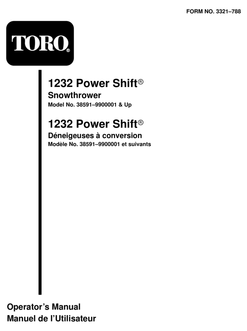 Toro 1232 Power Shift Operator's manual