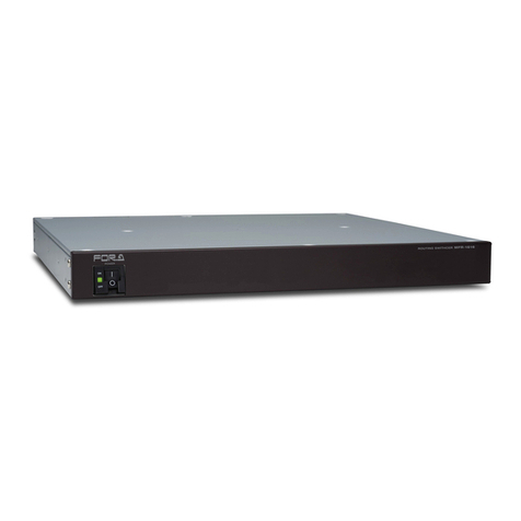 FOR-A MFR Series User manual