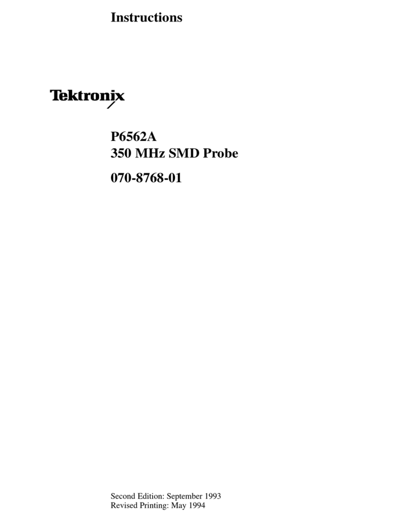 Tektronix P6562A User manual