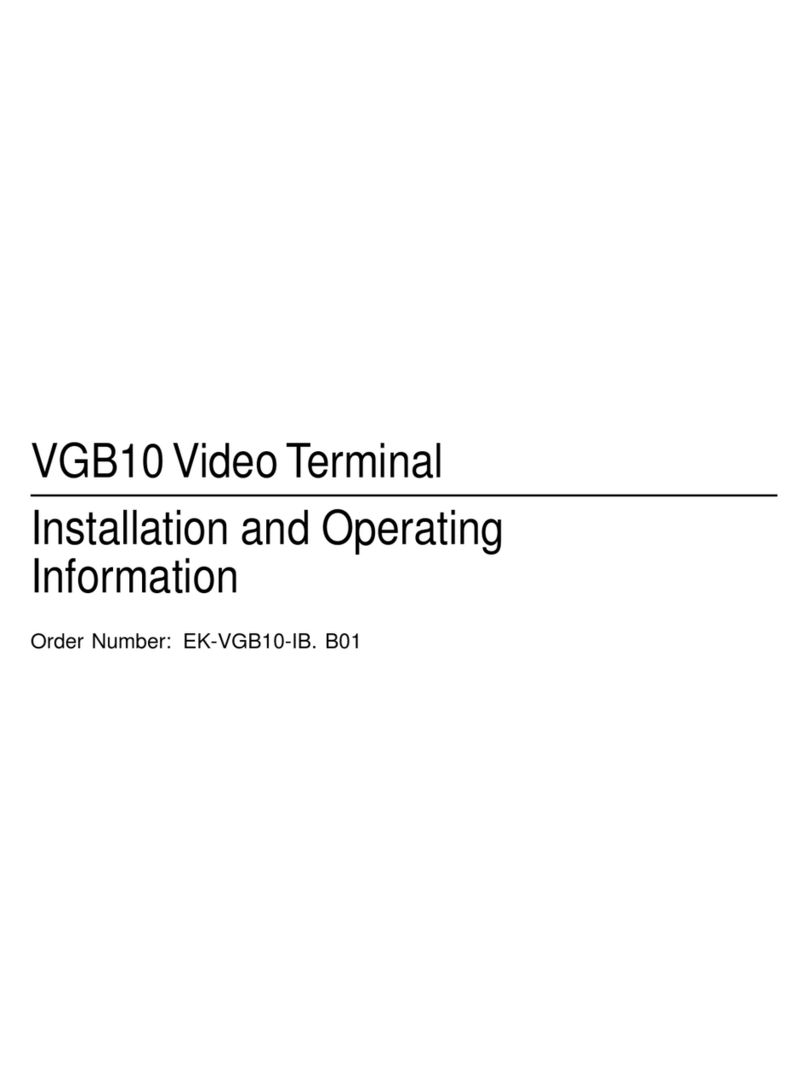 Digital Equipment VGB10 User manual Digital Equipment VGB10 User manual