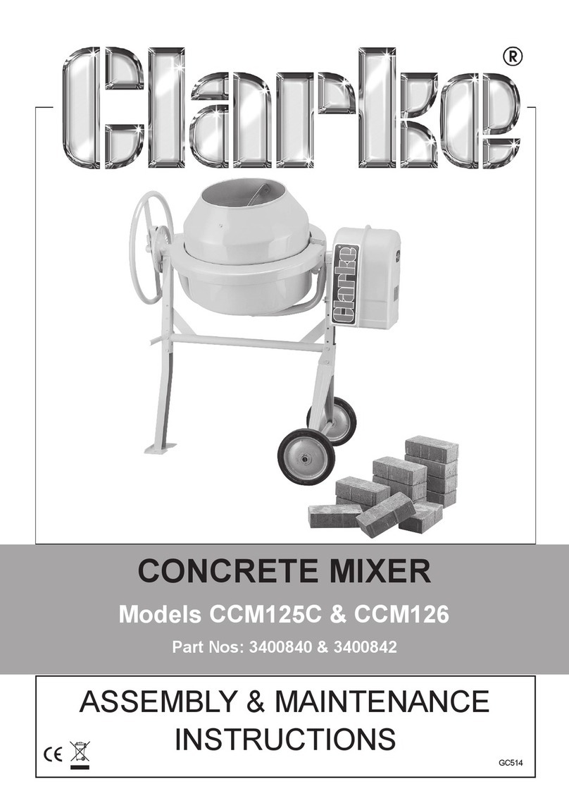 Clarke CCM126 Quick guide
