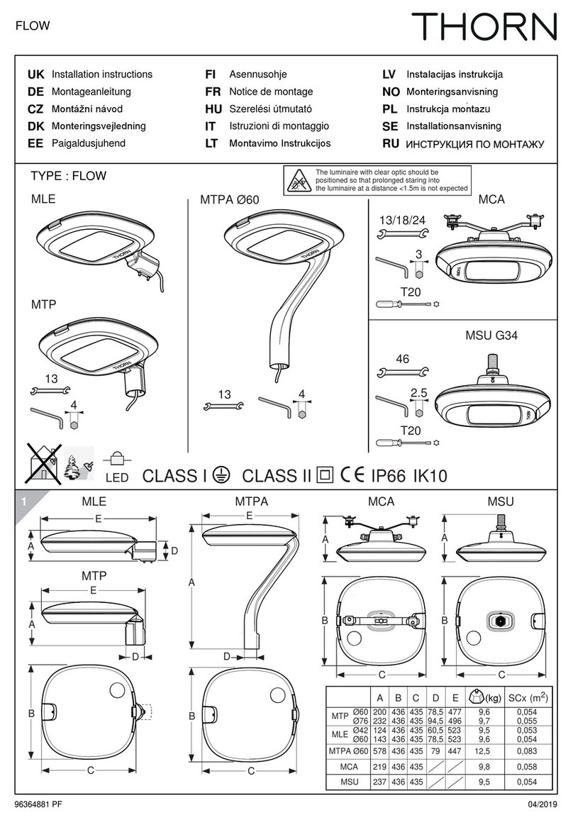 Thorn FLOW MLE installation instructions