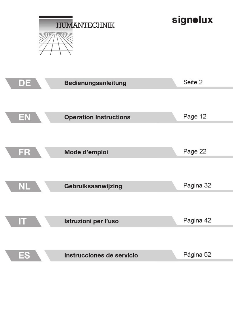 HumanTechnik Signolux Operation instructions