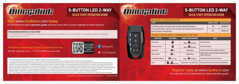 Omega Research & Development Omegalink Quick start operation guide