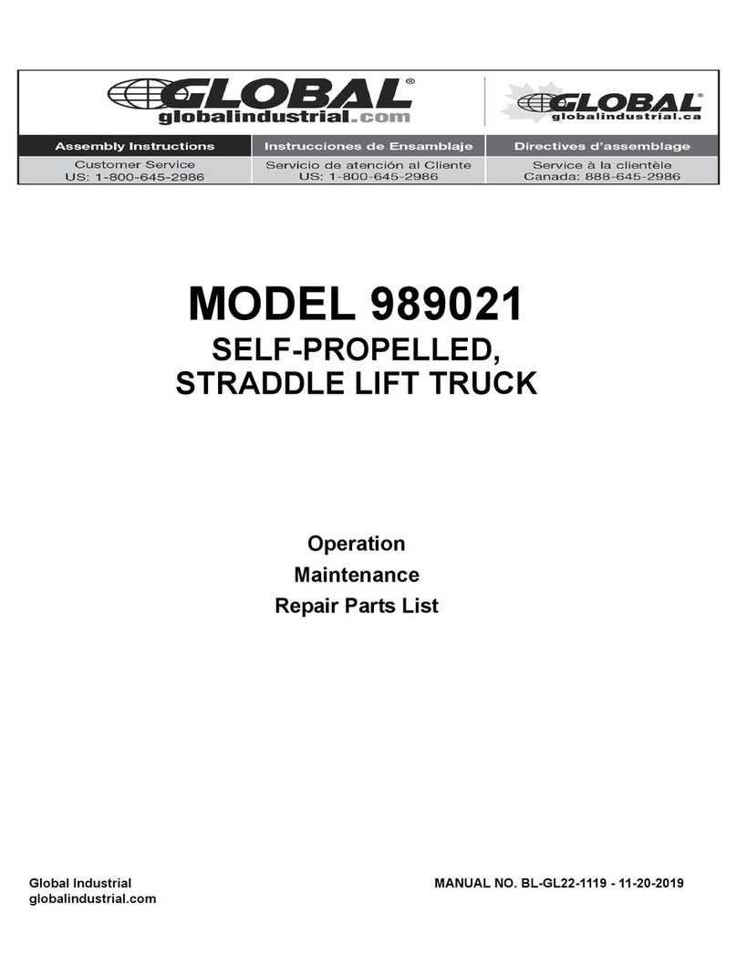 Global 989021 Operation, maintenance, repair parts list