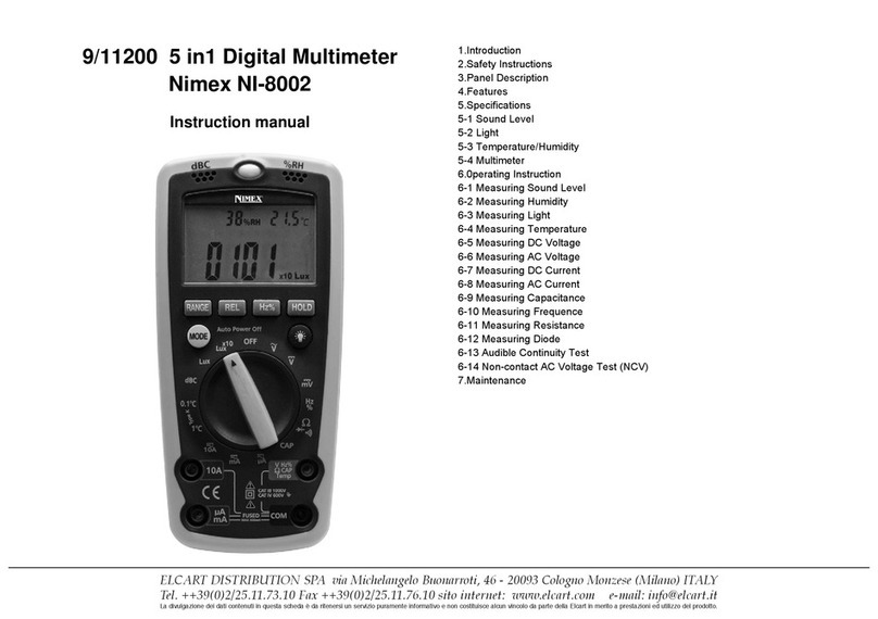 ELCART Nimex NI-8002 instruction manual