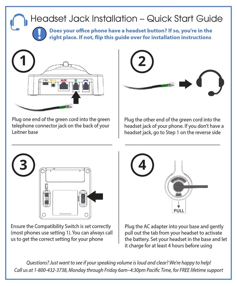 Leitner SmartSet 370 quick start guide