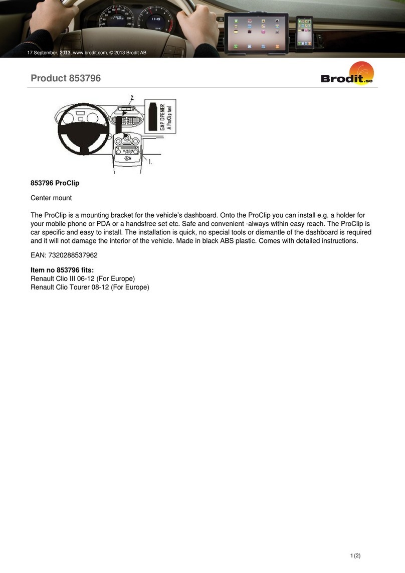 Brodit ProClip 853796 installation instructions