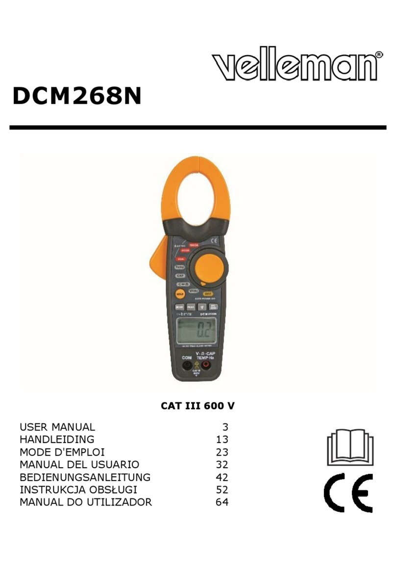 Velleman DCM268N User manual