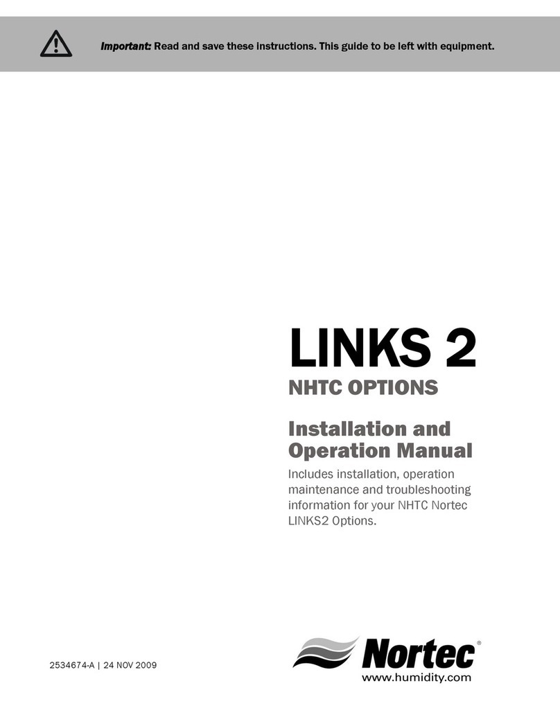 nor-tec Links 2 NHTC Installation and operation manual