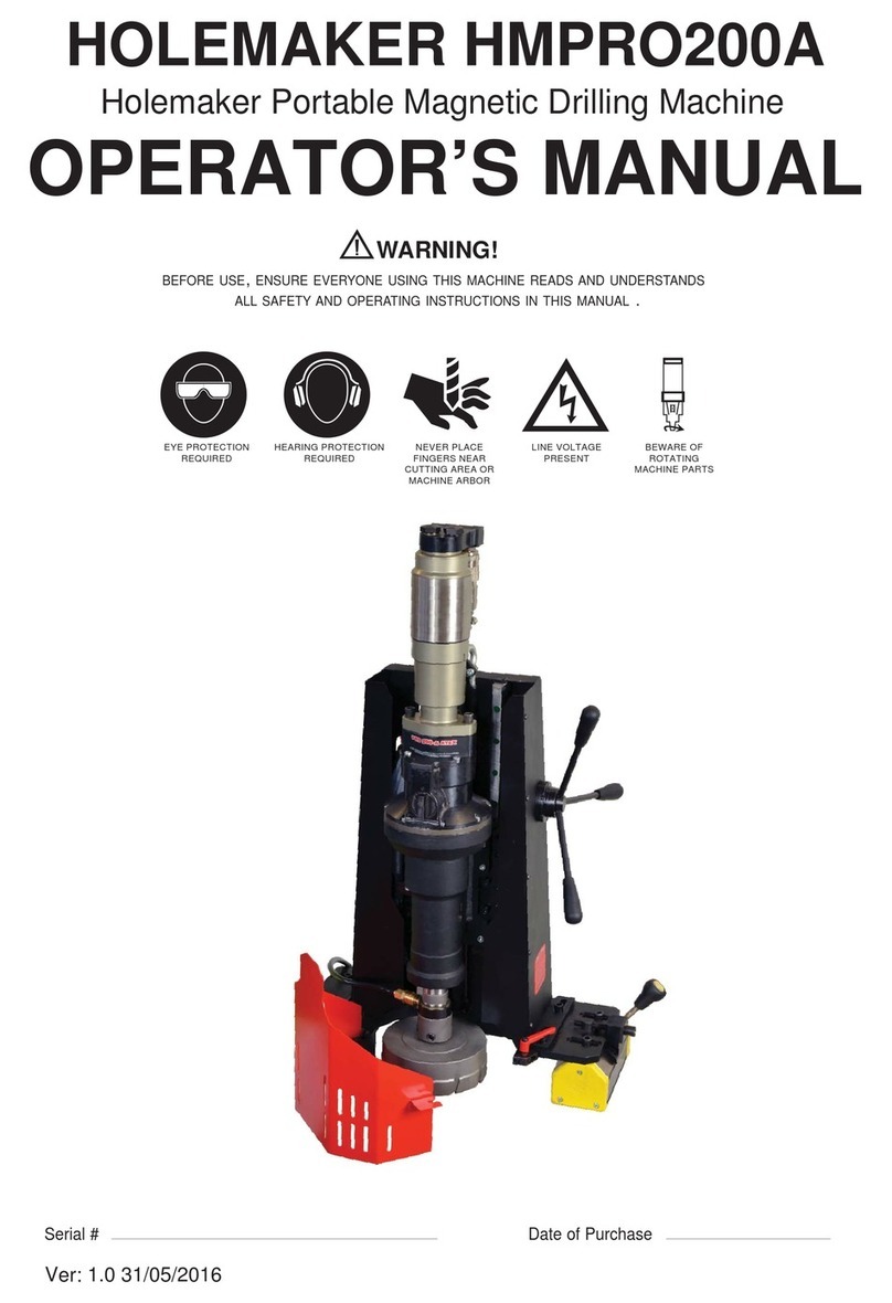 HOLEMAKER HMPRO200A Operator's manual
