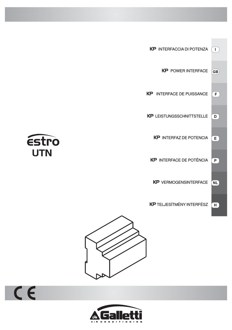 Galletti KP quick start guide