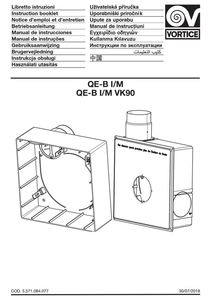 Vortice QE-B I Instruction booklet