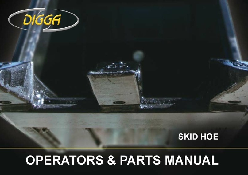 Digga SKID HOE Operator's & parts manual