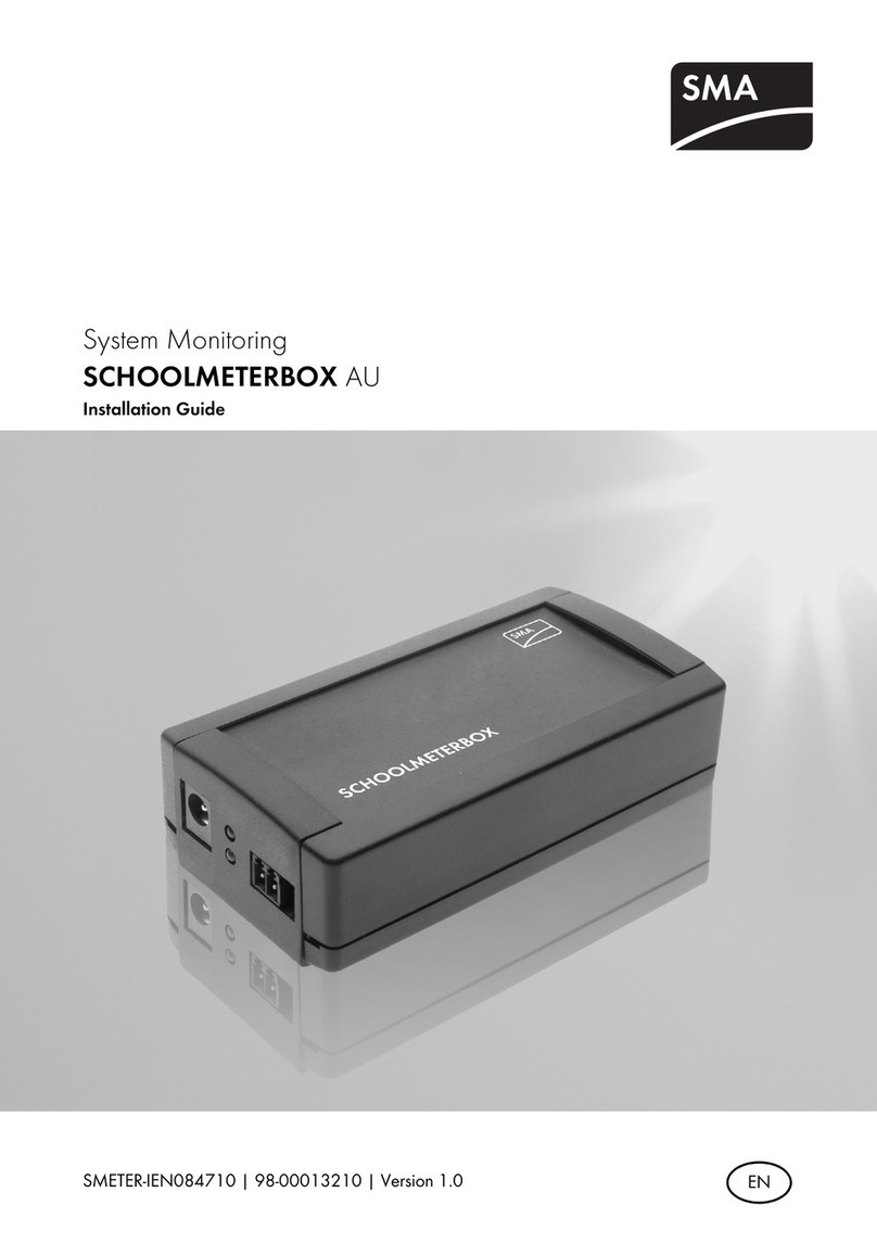 SMA SCHOOLMETERBOX User manual SMA SCHOOLMETERBOX User manual