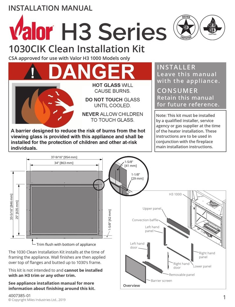 Valor H3 Series installation manual