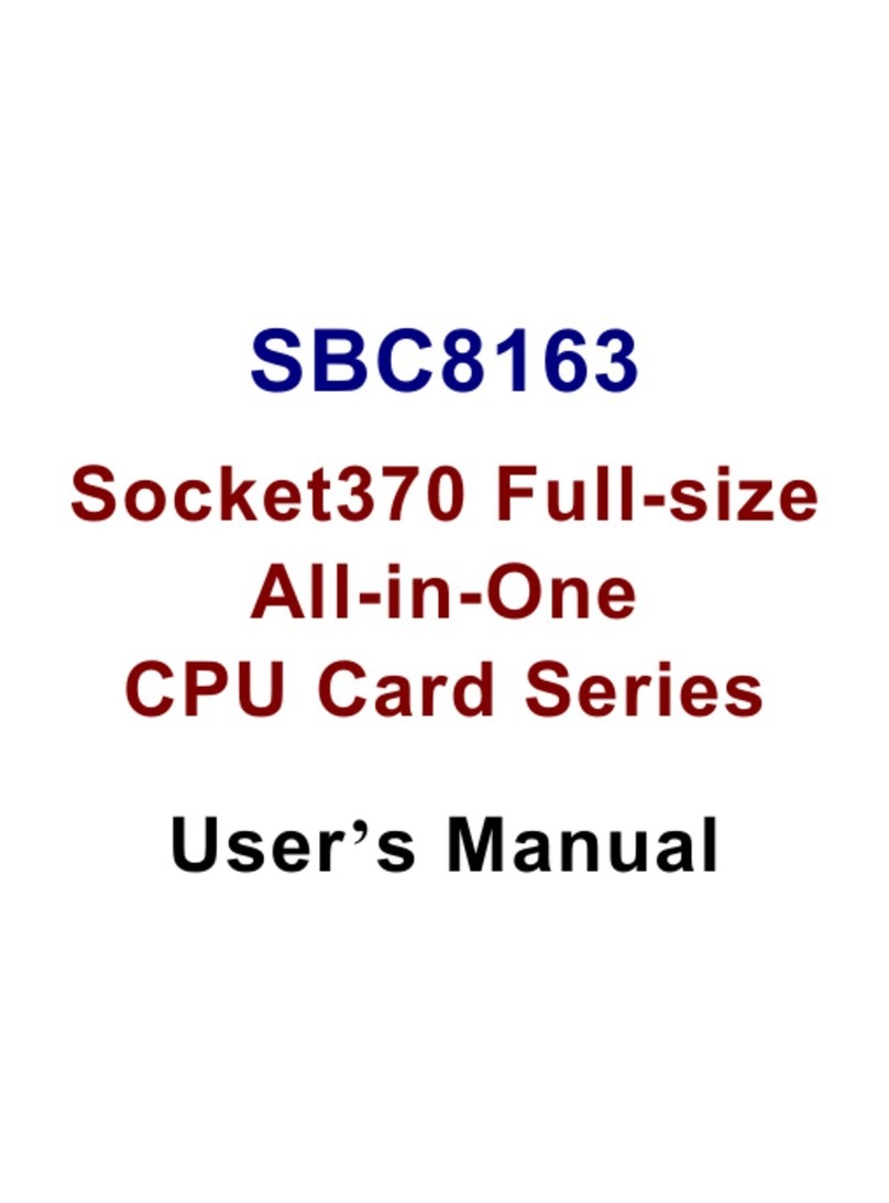 Axiom SBC8163 User manual