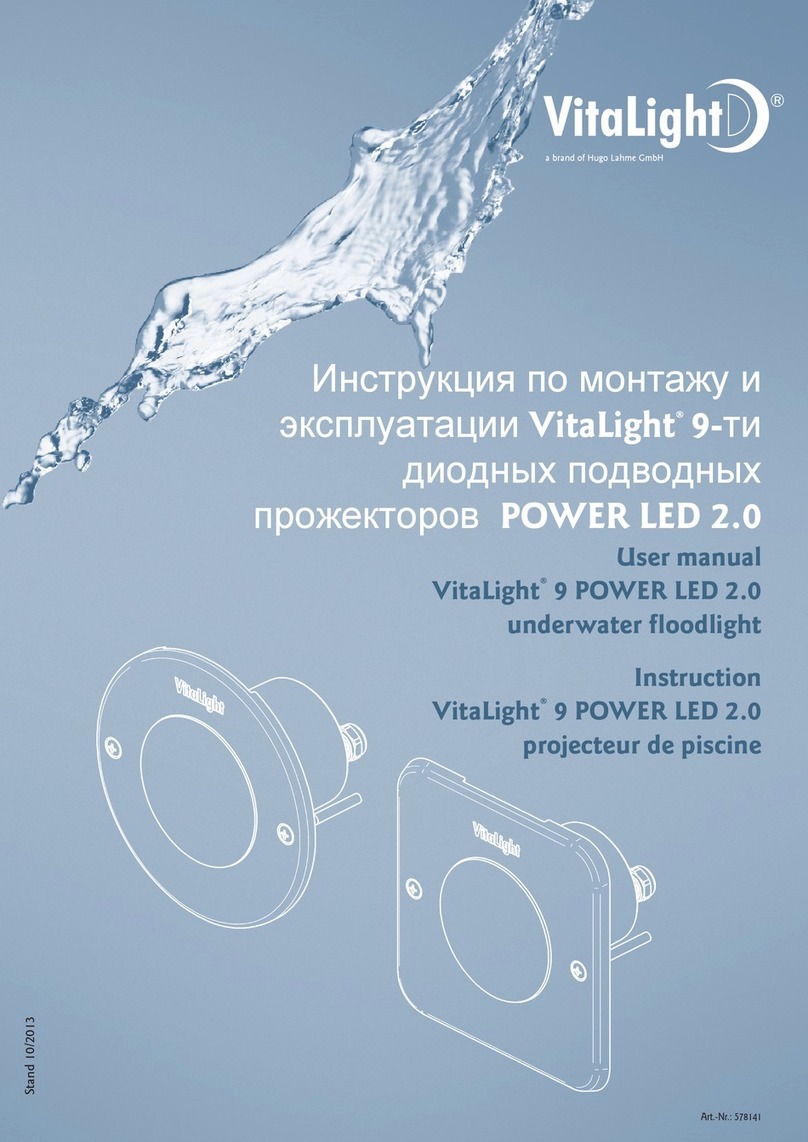 Hugo Lahme VitaLight 9 POWER LED 2.0 User manual