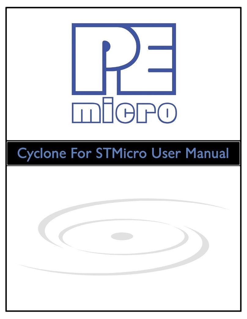 PEmicro Cyclone for STMicro user manual