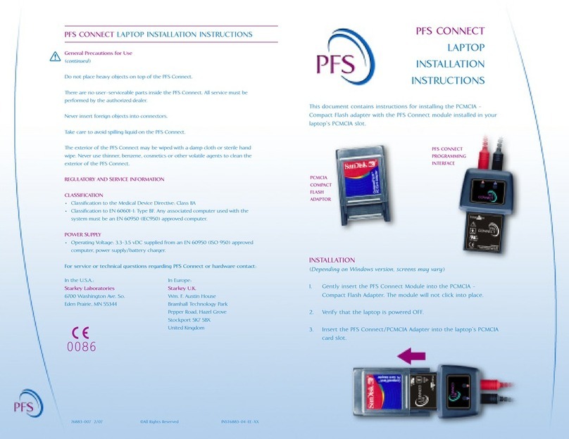 PFS Connect installation instructions