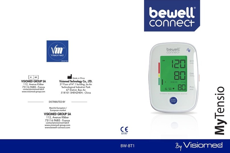 VISIOMED Bewell Connect MyTensio BW-BT1 manual