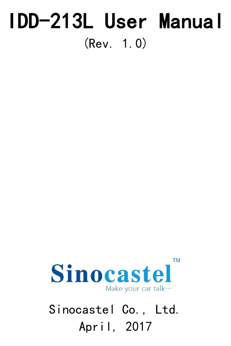 SinoCastel IDD-213L user manual