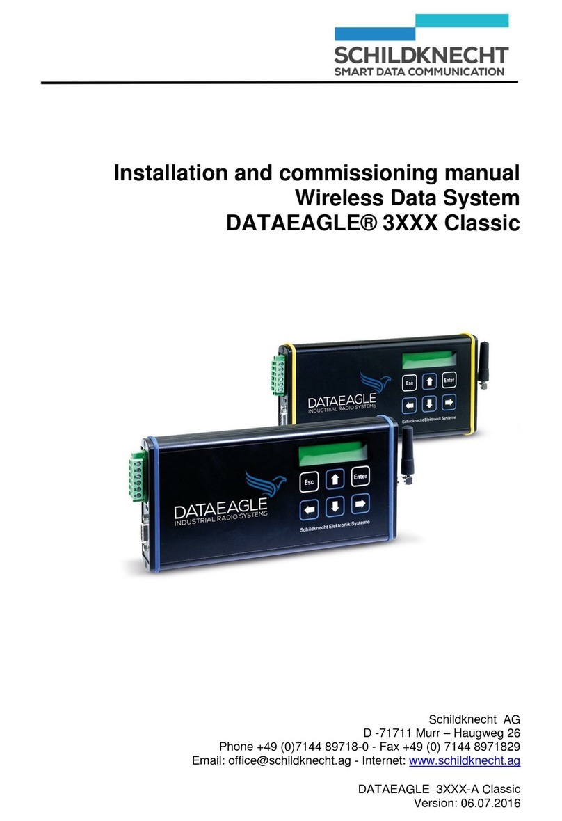schildknecht DATAEAGLE 3713 Installation and commissioning manual