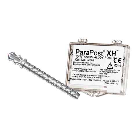 Coltene ParaPost X Series Instructions for use