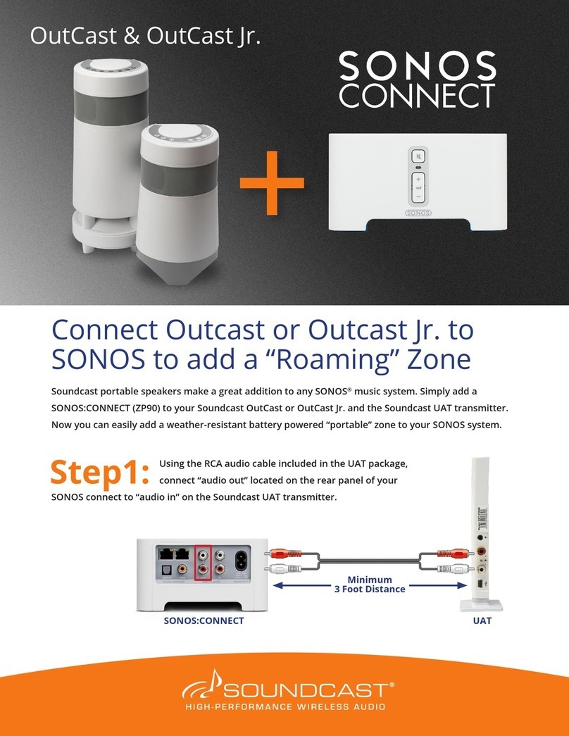 Soundcast OutCast Jr. quick start guide