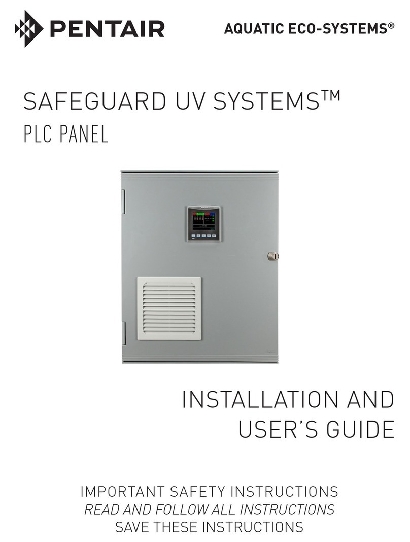 Pentair AQUATIC ECO-SYSTEMS SAFEGUARD UV SYSTEMS... User manual