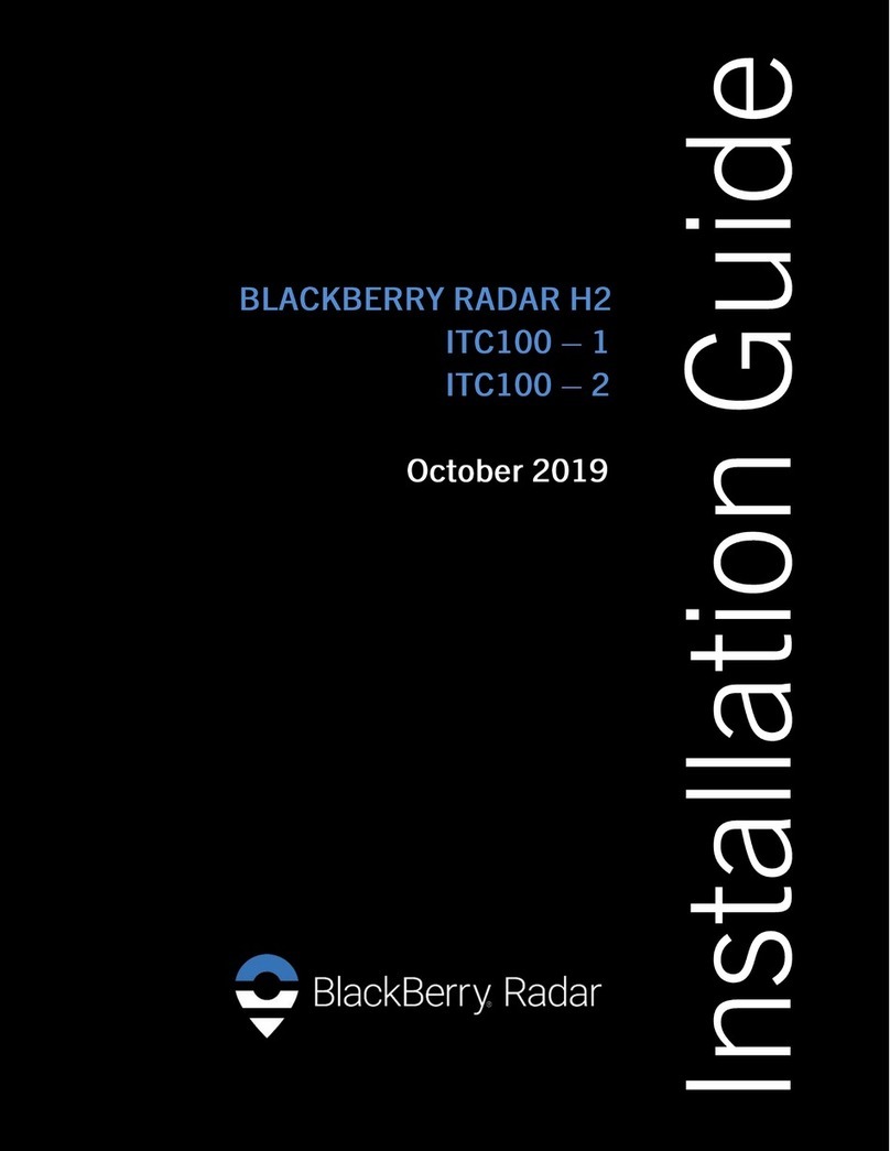 Blackbe;rry RADAR H2 ITC100-1 User manual