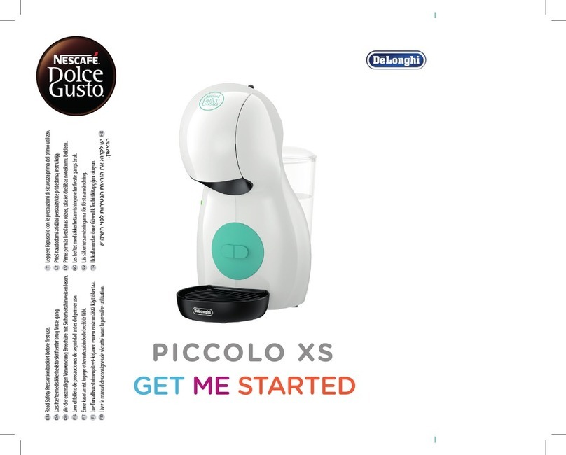 DeLonghi NESCAFE Dolce Gusto PICCOLO XS Specification sheet
